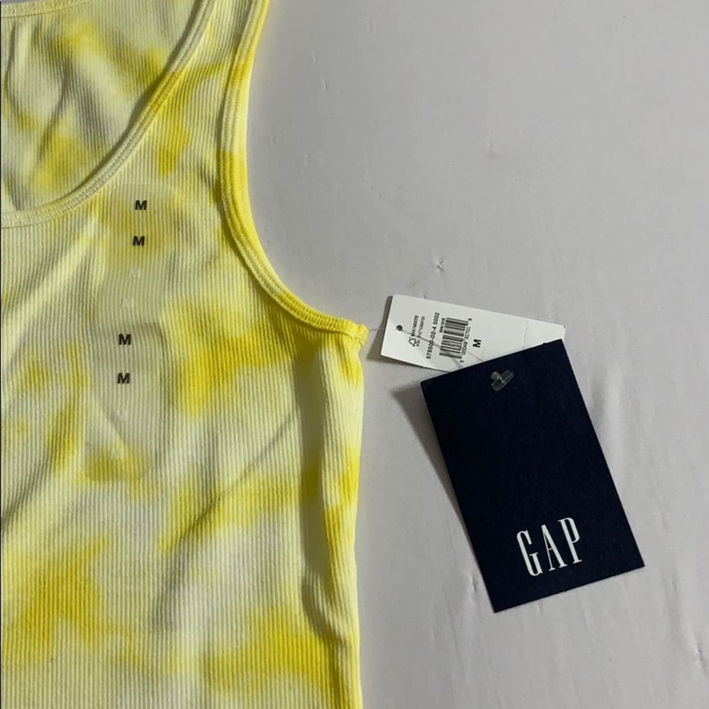 Yellow Tie Dyed Tank Top New With Tags Gap… - Picture 2 of 7